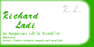 richard ladi business card